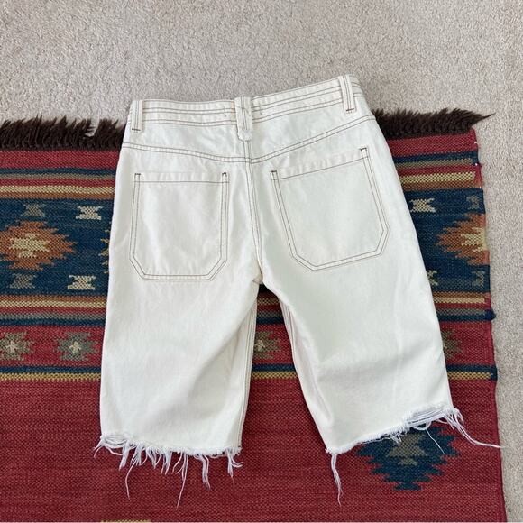 We The Free Shorts Free People Rebel Rouser Cut Off Shorts Size 27 - Picture 4 of 6